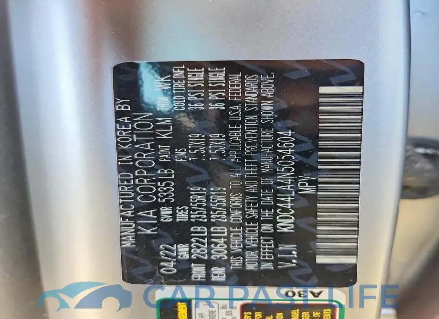 KNDC44LA4N5054604# 13