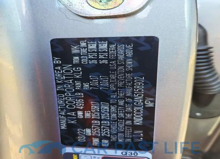 KNDCC3LG4N5158902# 13