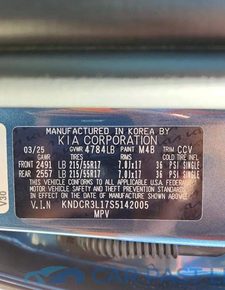 KNDCR3L17S5142005# 13