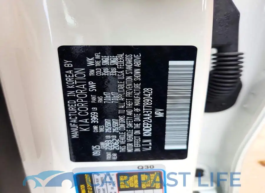 KNDEP2AA3T7890428# 14