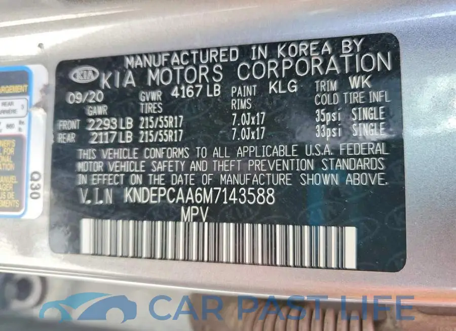 KNDEPCAA6M7143588# 13