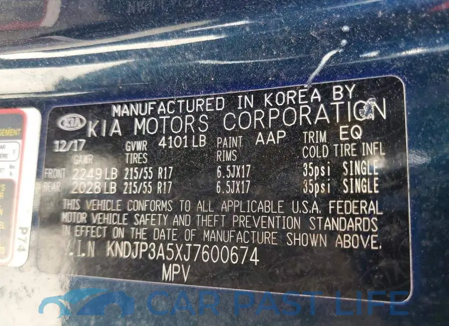 KNDJP3A5XJ7600674# 13