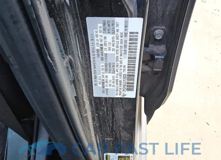 3MVDMABL8LM129008# 12