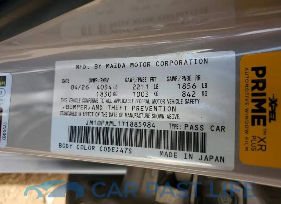JM1BPAML1T1885984# 12