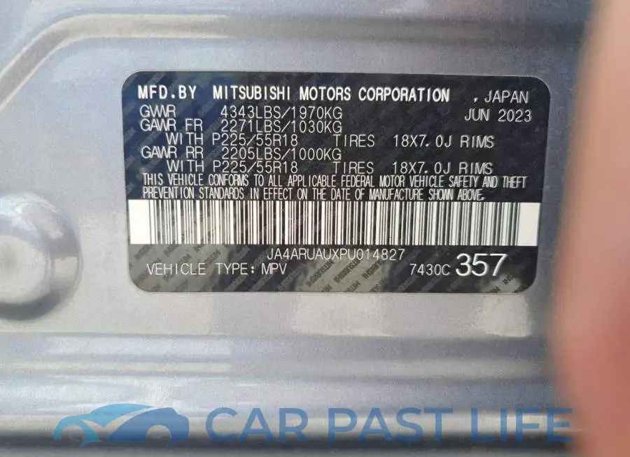 JA4ARUAUXPU014827# 13