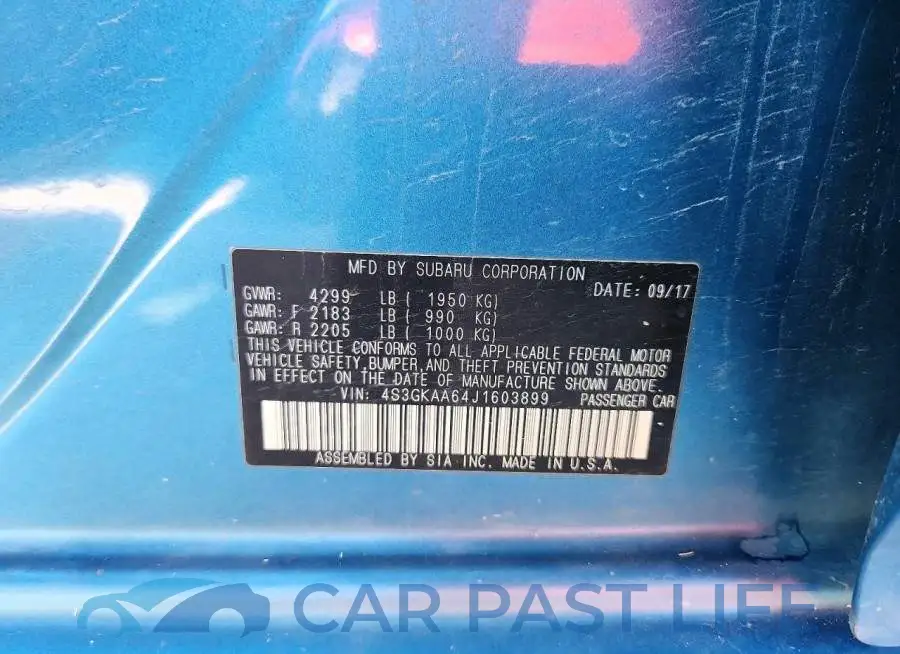 4S3GKAA64J1603899# 12