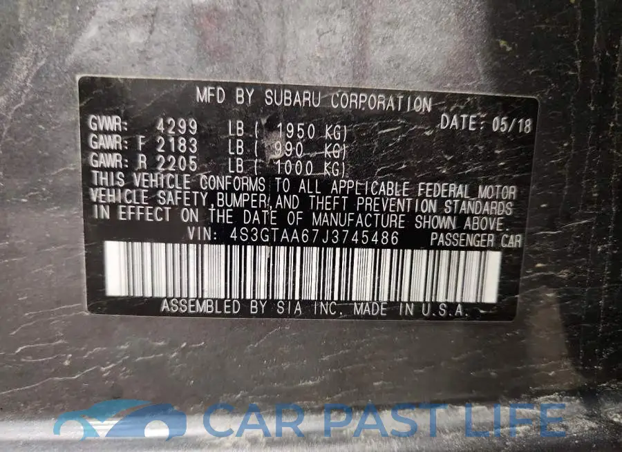 4S3GTAA67J3745486# 13