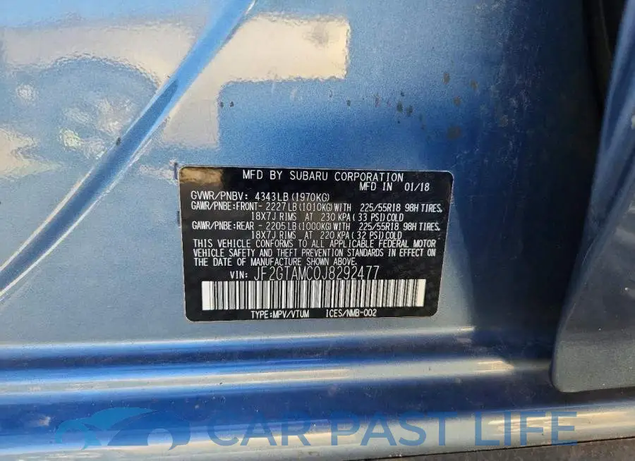 JF2GTAMC0J8292477# 12