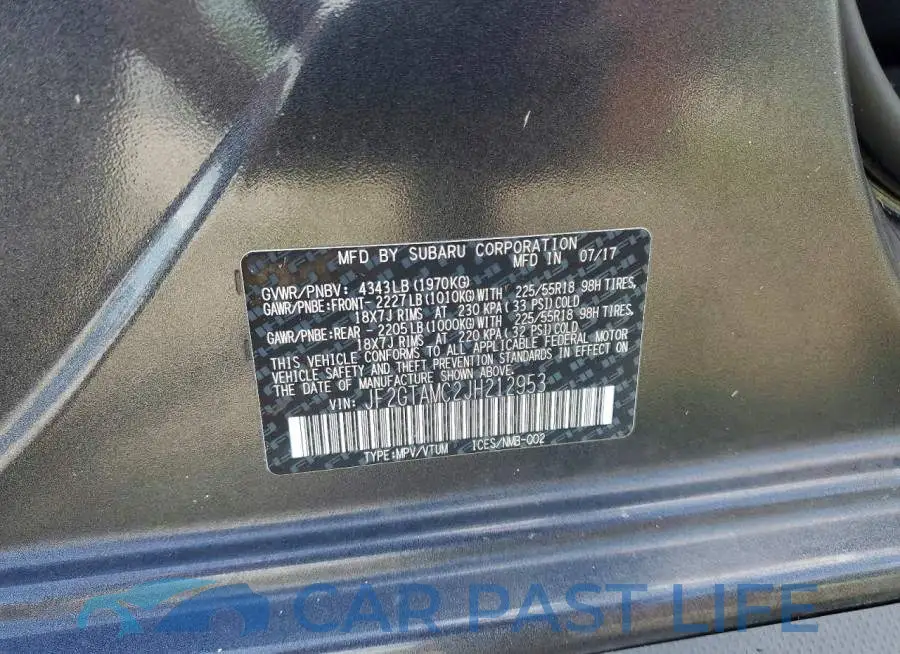 JF2GTAMC2JH212953# 12