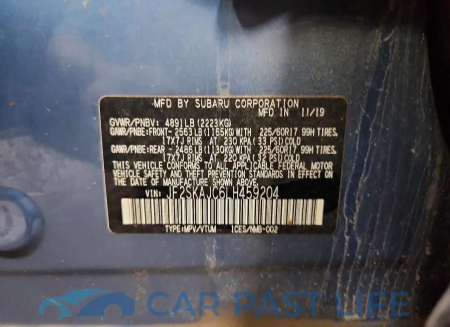 JF2SKAJC6LH459204# 12