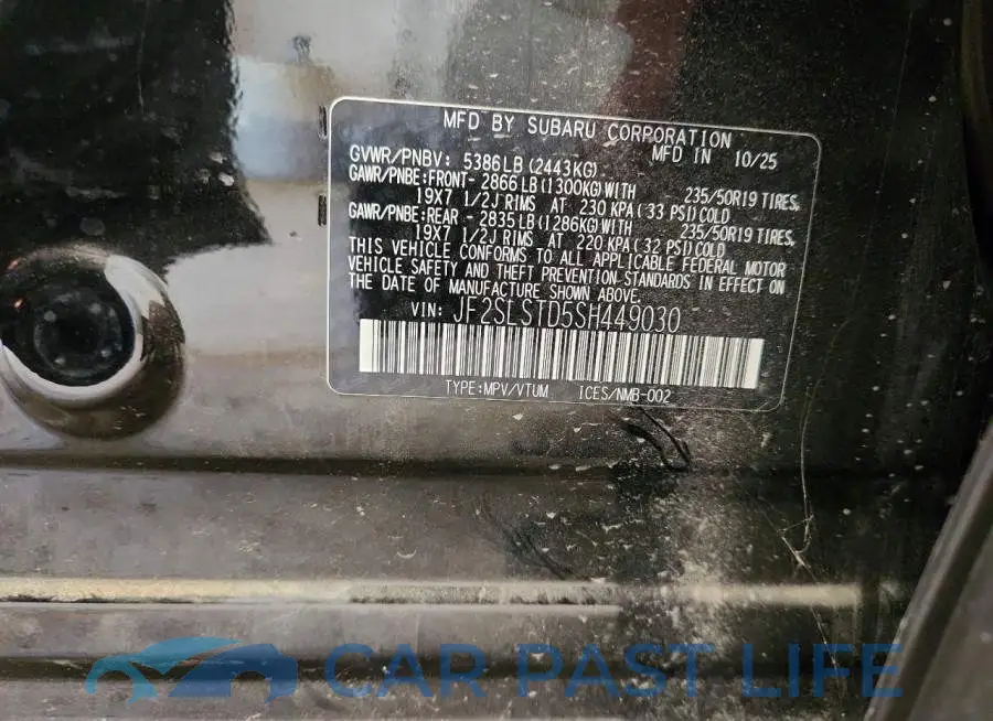 JF2SLSTD5SH449030# 13