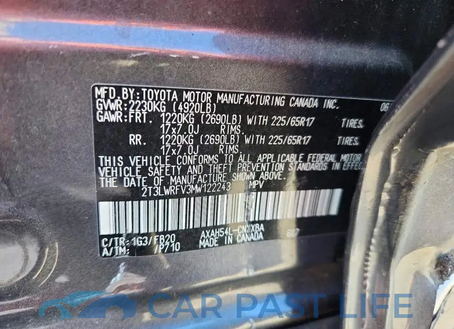 2T3LWRFV3MW122243# 13