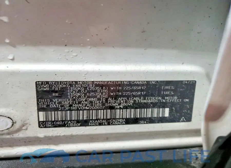 2T3P1RFV0MW200607# 13