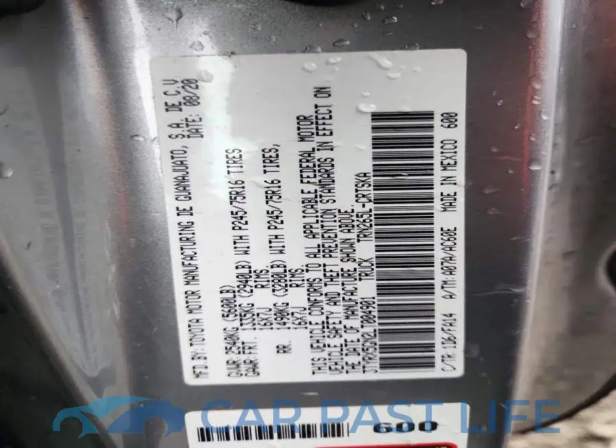 3TYRX5GN2LT004901# 12