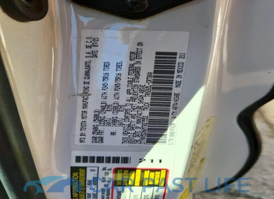 3TYRX5GN6MT027552# 12