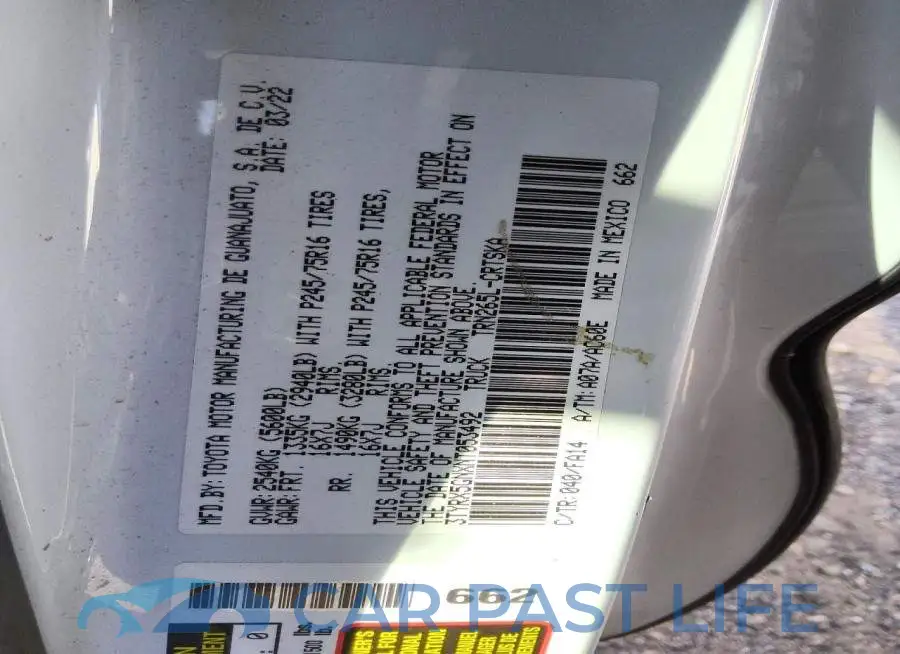 3TYRX5GNXNT053492# 12