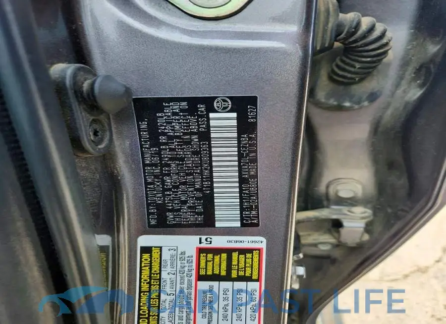 4T1B11HK2KU809363# 12