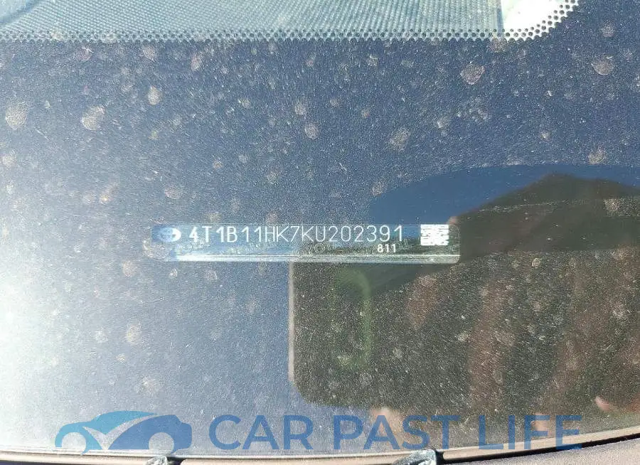 4T1B11HK7KU202391# 12