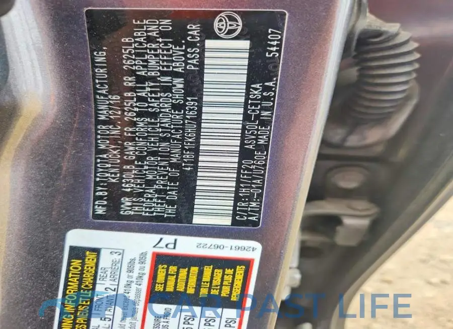 4T1BF1FK6HU716391# 12