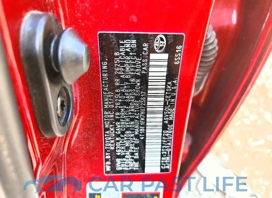 4T1BF1FK7HU725617# 12