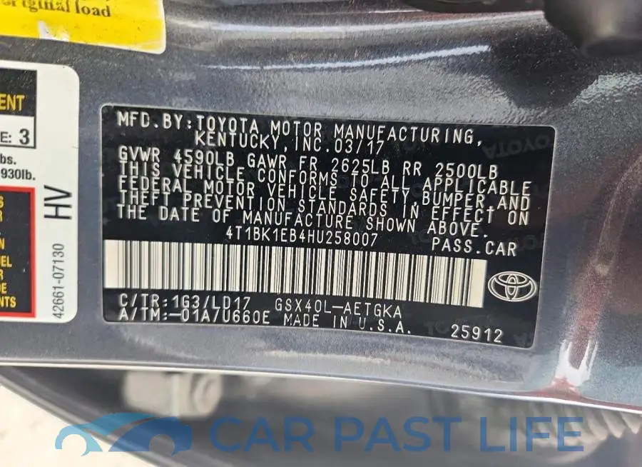 4T1BK1EB4HU258007# 12