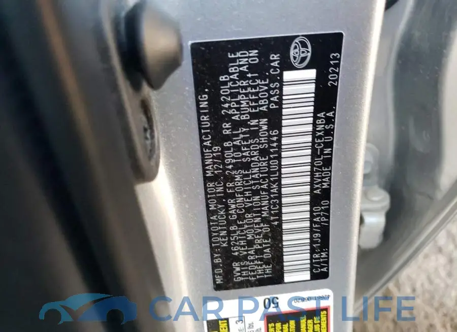 4T1C31AK1LU011446# 12