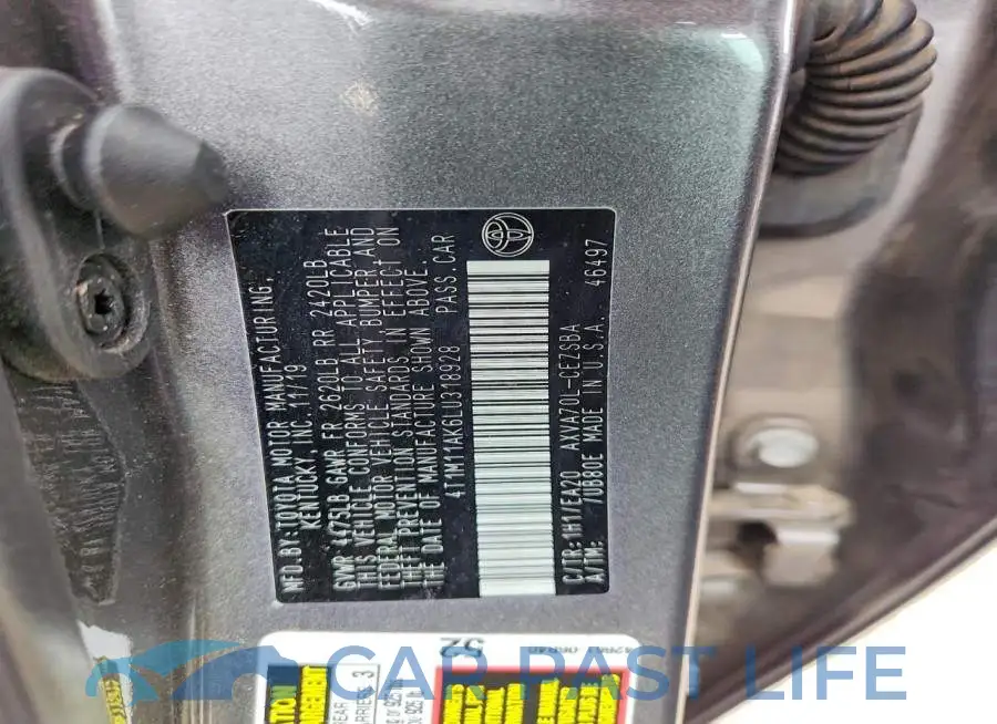 4T1M11AK6LU318928# 12