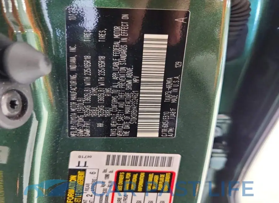 5TDKDRBH4PS524621# 13