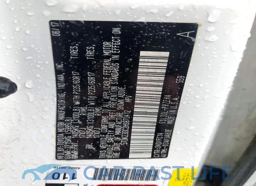 5TDKZ3DC2HS870412# 13