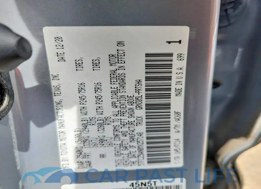 5TFCZ5AN0MX257148# 13