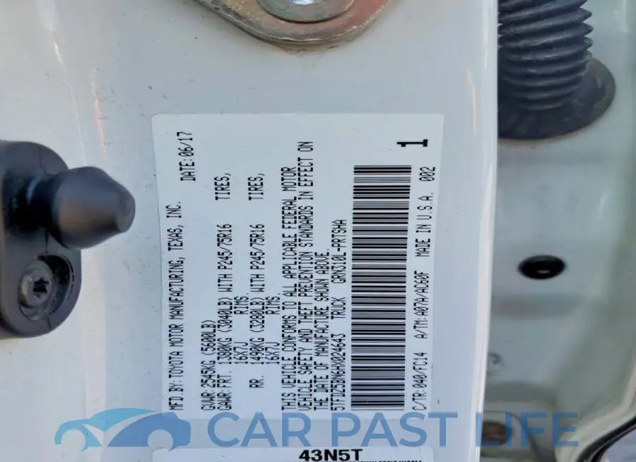5TFDZ5BN6HX024643# 13