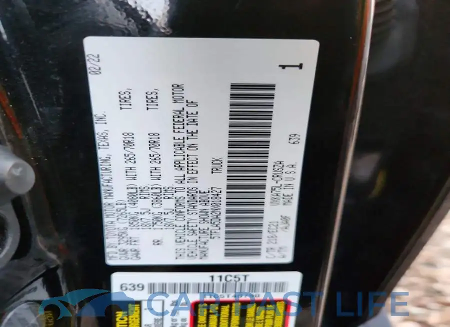 5TFLA5DA2NX018427# 13