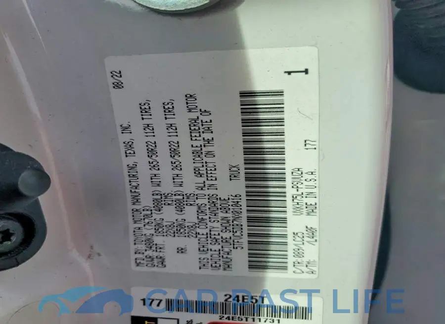 5TFVC5DB7NX010416# 12