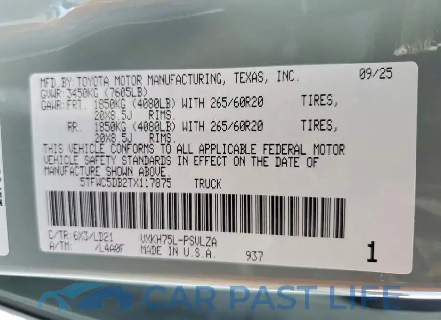 5TFWC5DB2TX117875# 14