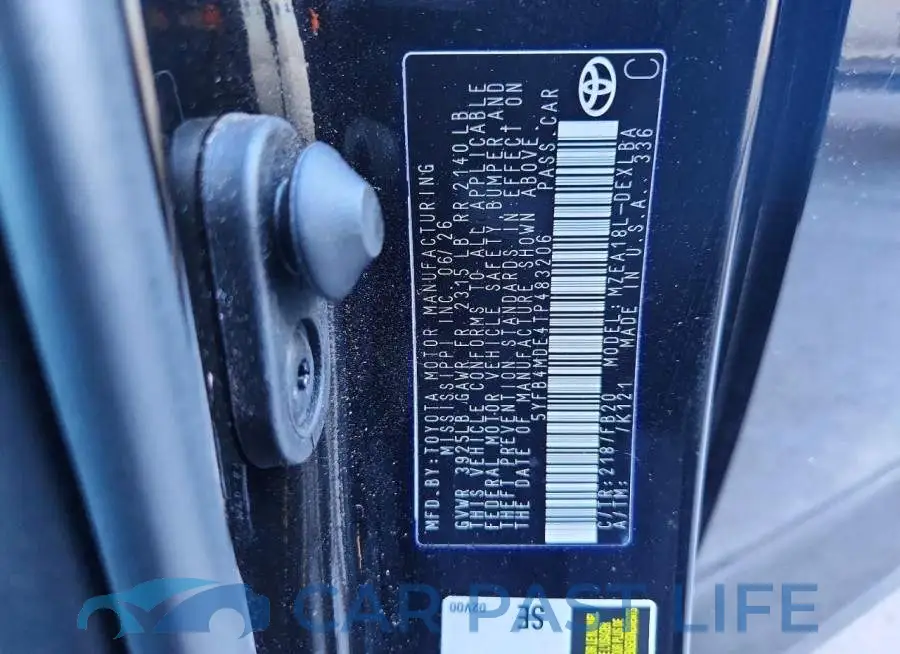 5YFB4MDE4TP483206# 12