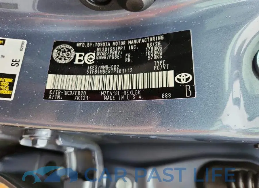 5YFB4MDE8TP481412# 12