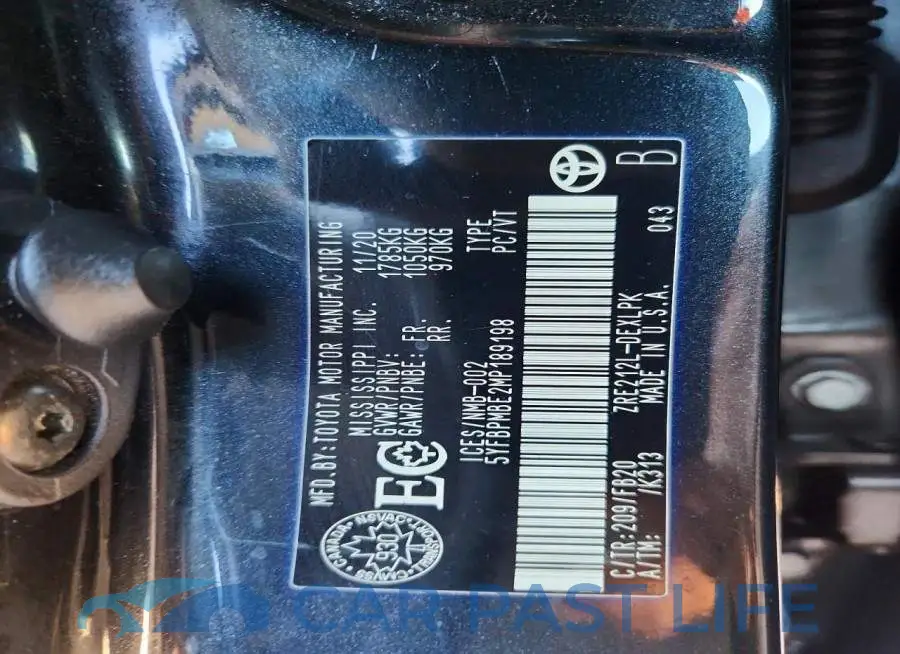 5YFBPMBE2MP189198# 12