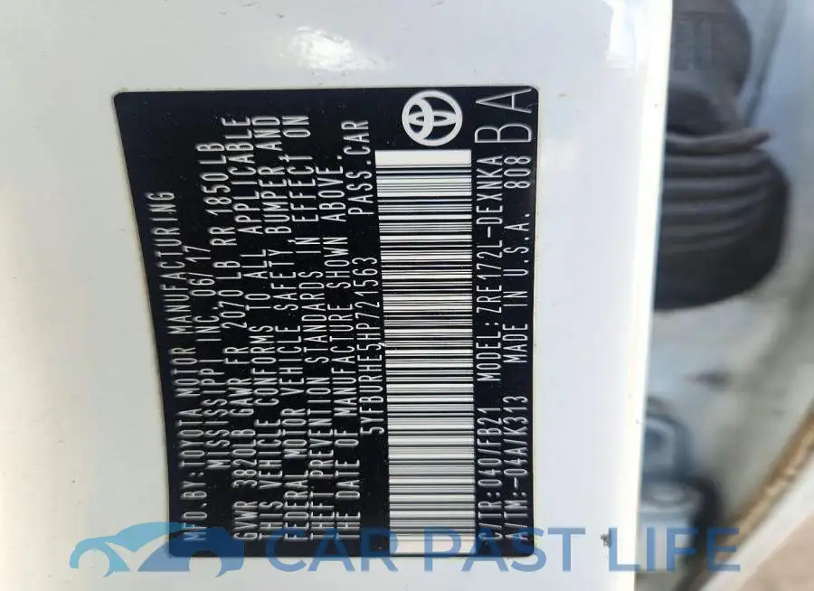 5YFBURHE5HP721563# 13
