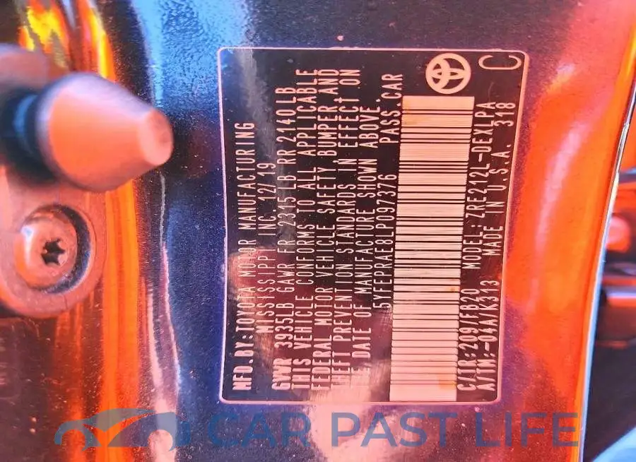5YFEPRAE8LP097376# 12