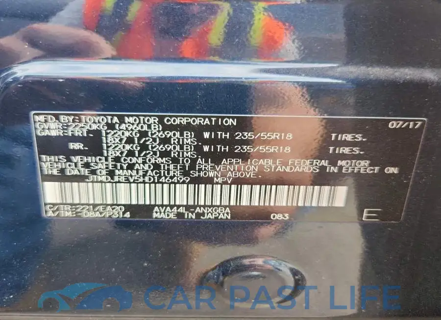 JTMDJREV5HD146499# 14