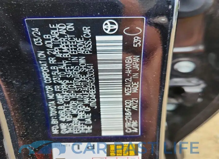 JTND4MBE5R3230341# 12