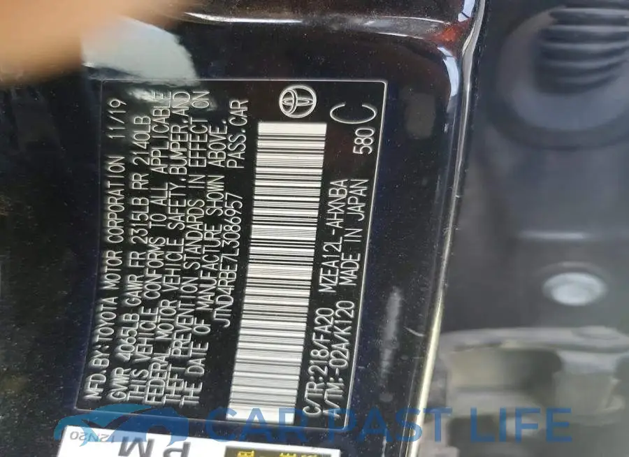 JTND4RBE7L3086957# 13