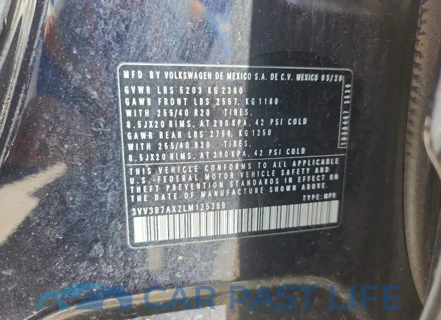 3VV3B7AX2LM125399# 13