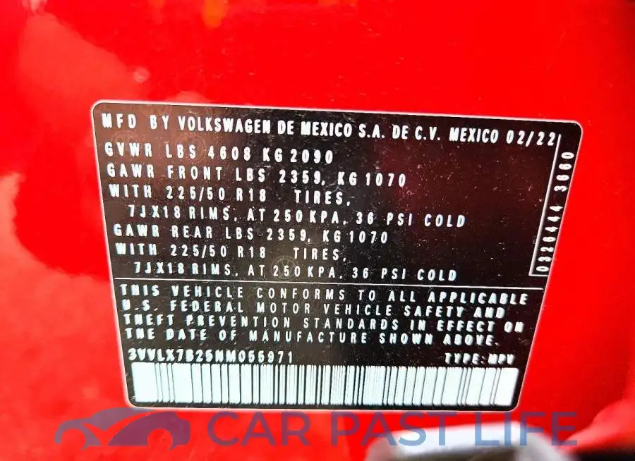 3VVLX7B25NM055971# 14
