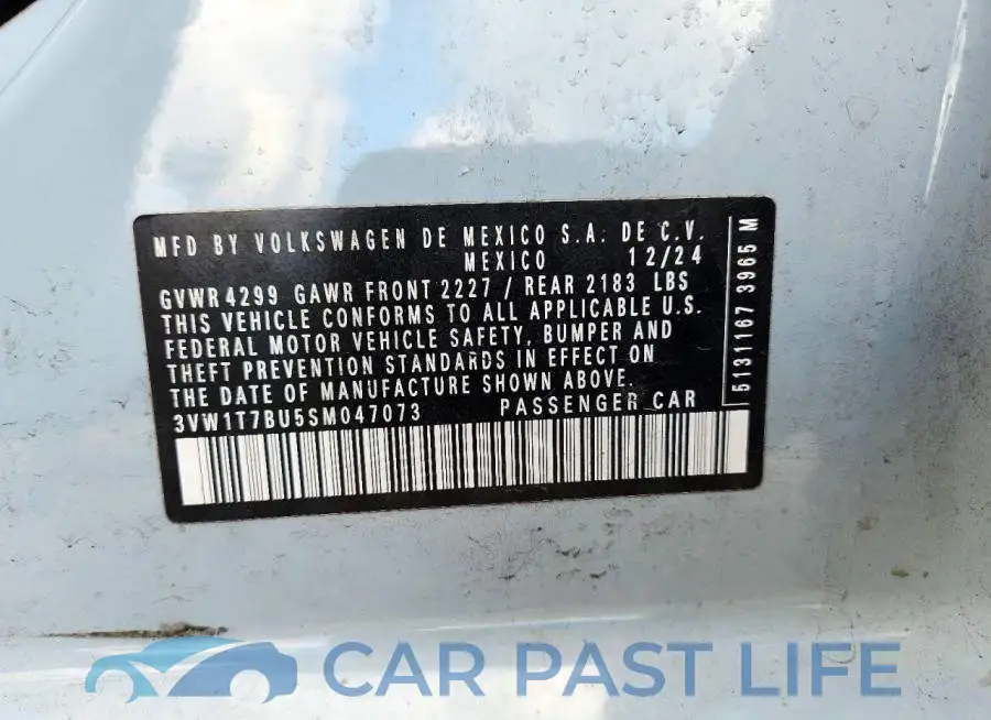 3VW1T7BU5SM047073# 12