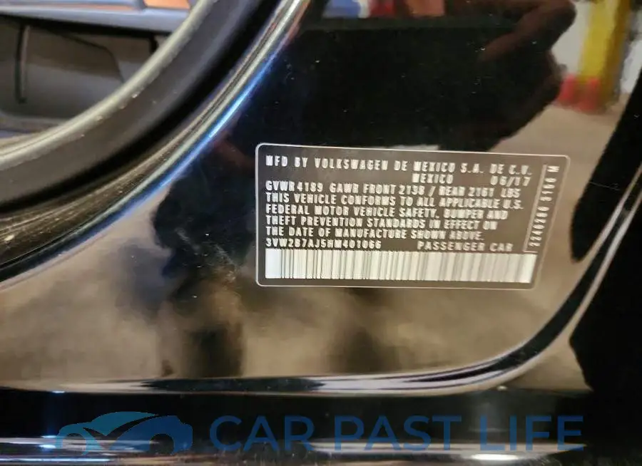 3VW2B7AJ5HM401066# 12