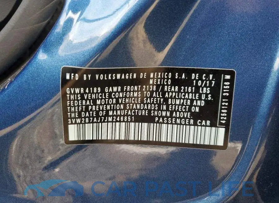 3VW2B7AJ7JM246851# 12