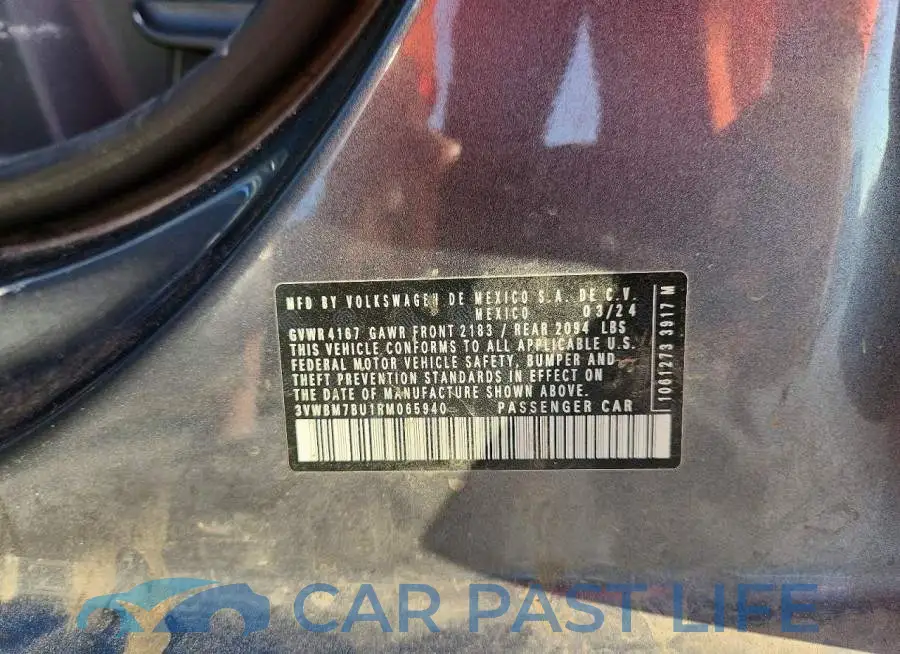 3VWBM7BU1RM065940# 12