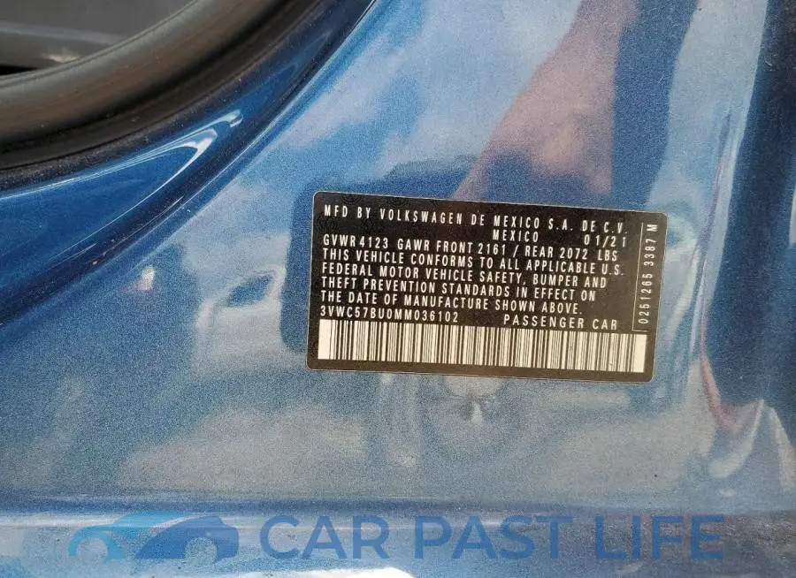 3VWC57BU0MM036102# 12