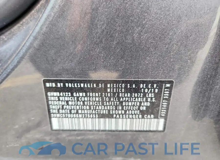 3VWC57BU8KM275653# 13